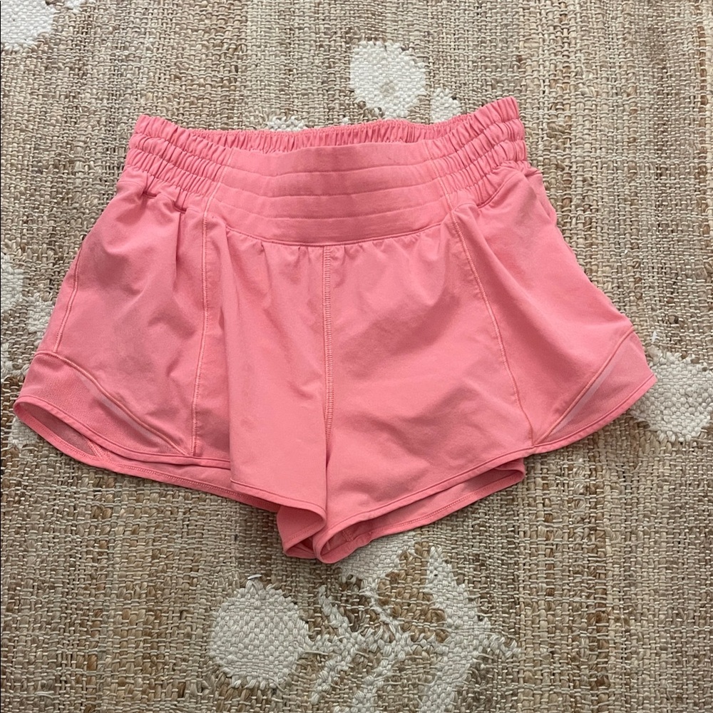 pink hotty hot lululemon shorts
